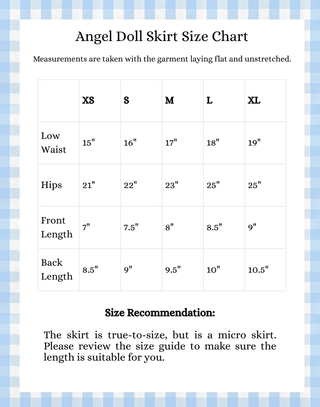 Angel Doll Milkmaid Top + Micro Skirt Set