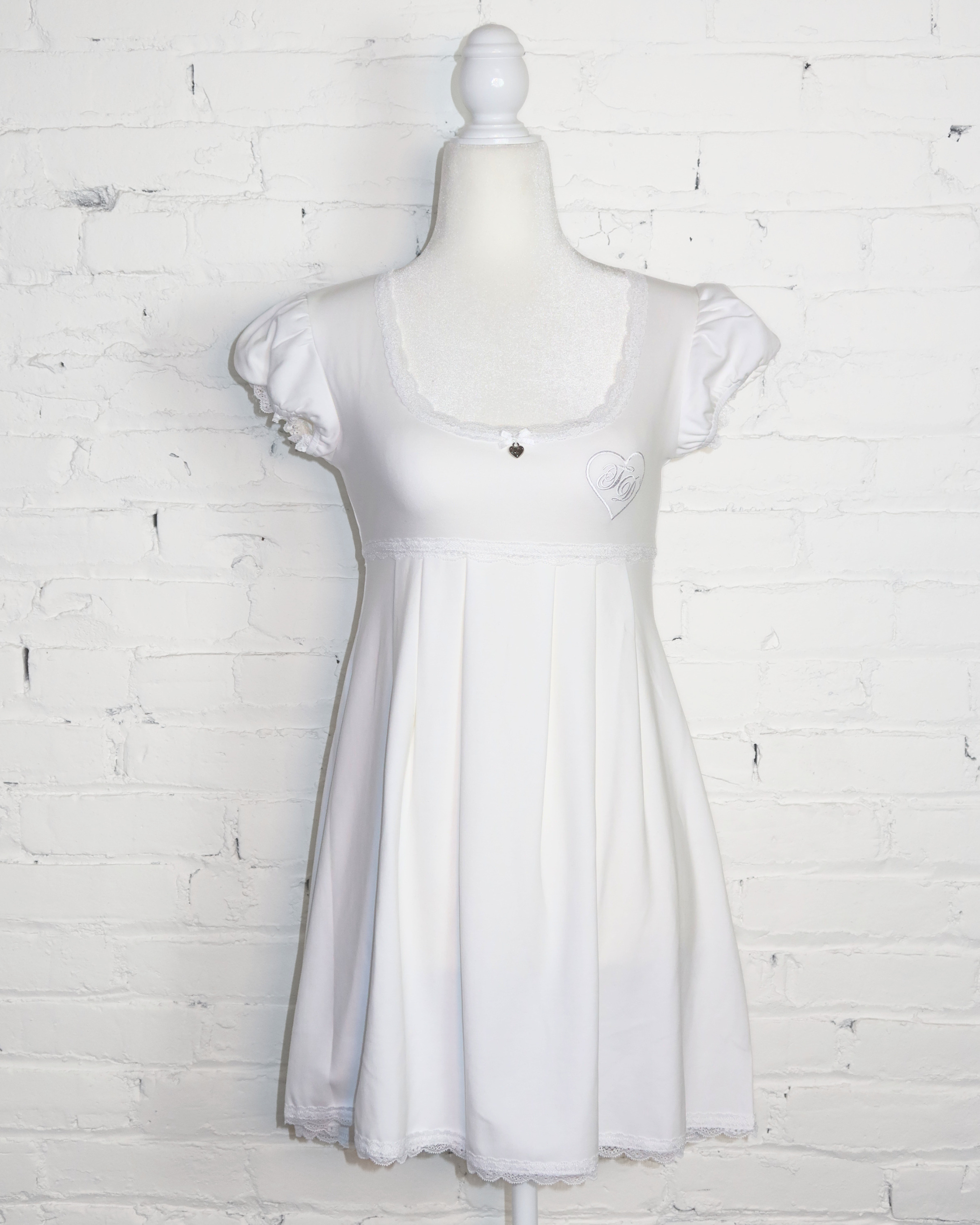 Classic White Aurora Babydoll Dress Truth or Dare Classic White Aurora Babydoll Dress Truth or Dare