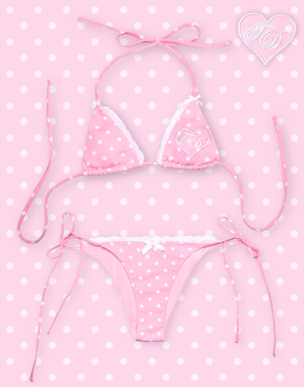 Strawberries and Cream Micro Bikini Set Preorder