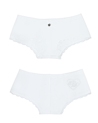 Classic White Tank and Boyshorts Set