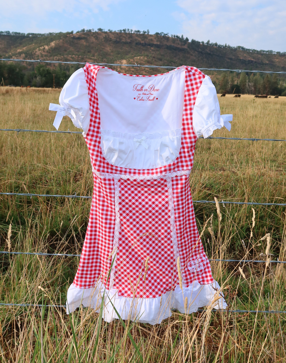 milk maid dress red Yours Women's Plus Size Red Linen Milkmaid Dress Size 12