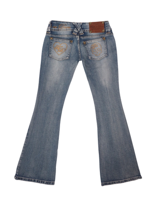 Signature Low-Rise Flare Jeans - Classic Blue