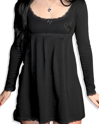 Classic Black Babydoll Dress