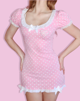 Strawberries and Cream Dolly Dress