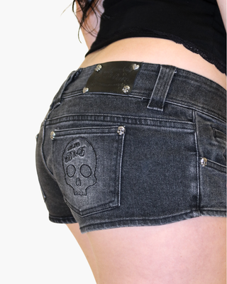 First Edition Denim Micro Shorts - Black