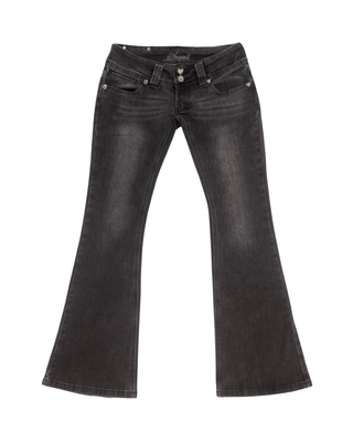 Signature Low-Rise Flare Jeans - Classic Black