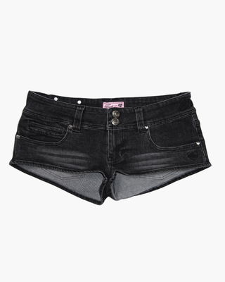 First Edition Denim Micro Shorts - Black