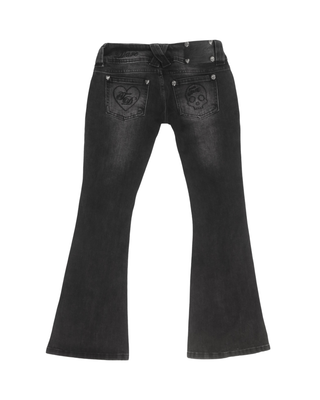 Signature Low-Rise Flare Jeans - Classic Black