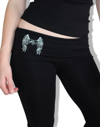 Dark Angel Foldover Flare Pants