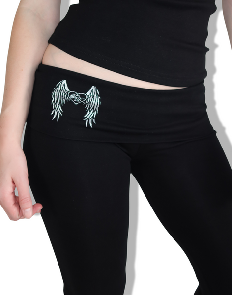 Dark Angel Foldover Flare Pants