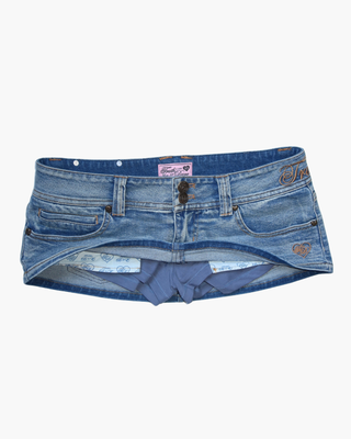 First Edition Denim Micro Skort - Classic Blue