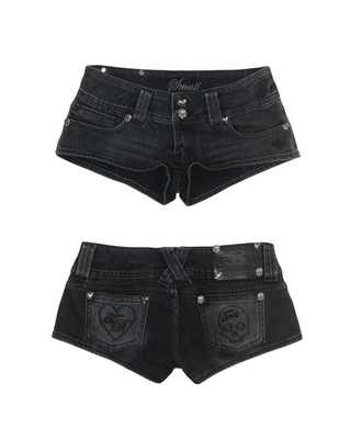 Signature Low-Rise Micro Shorts - Classic Black