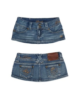 Signature Low-Rise Micro Skort - Classic Blue