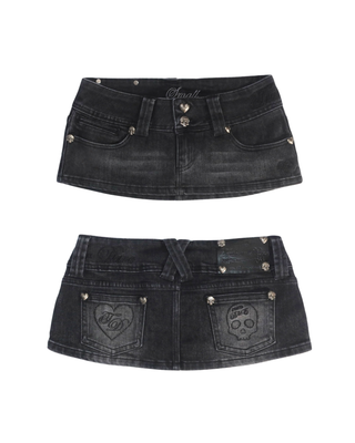 Signature Low-Rise Micro Skort - Classic Black