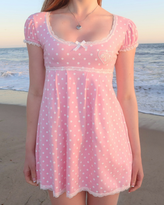 Strawberries and Cream Aurora Babydoll Dress