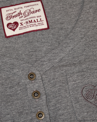 Grey Audrey Henley Top